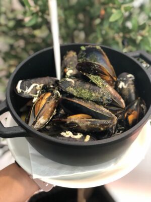 Mejillones al vapor